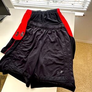 2 PAIRS Under Armour Men’s Basketball Shorts Size Medium